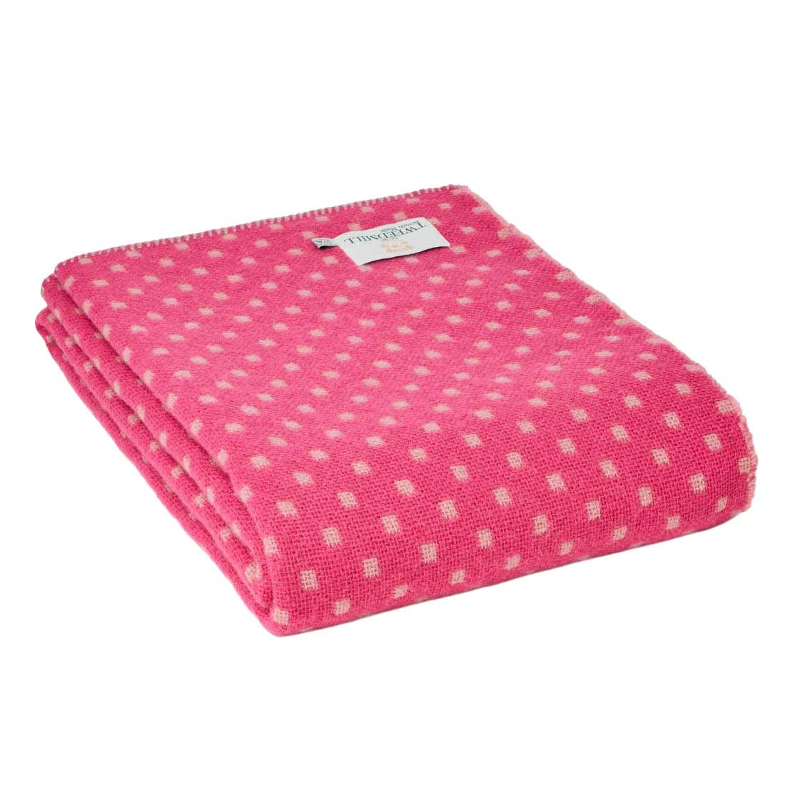 Tweedmill Pure New Wool Cloth Throw Blanket Stitch 140X200cm